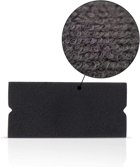 EHDIS Vinyl Squeegee Buffer Self-Adhesive Fabric Felt Edge for 4 inch Squeegee Wet and Dry Use 10PCS/Pack...