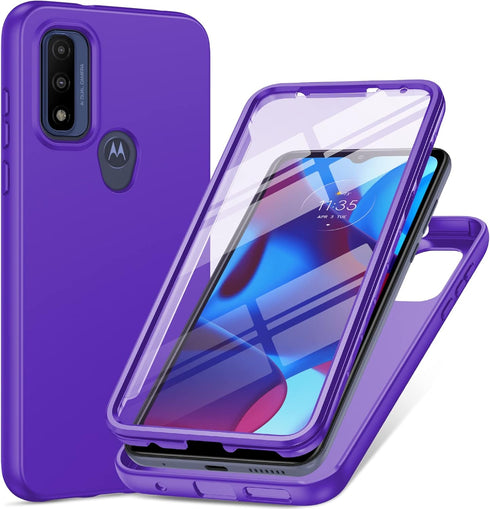 PUJUE for Motorola Moto-G Pure Phone Case: G Play 2023 | G Power 2022 Silicone Matte Case 360 Full Protection - Rugged Bumper Shockproof Drop Prot...