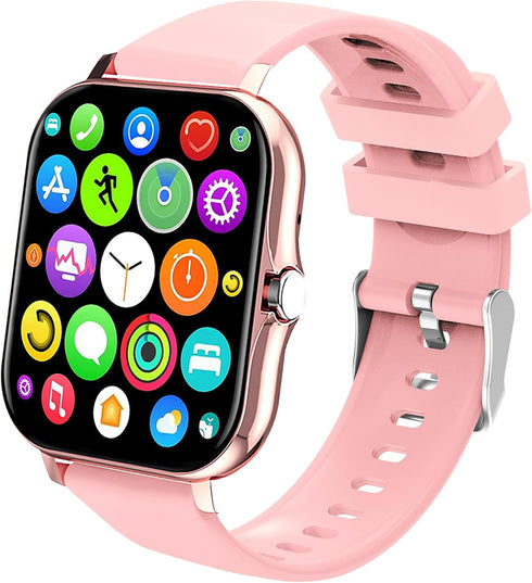 Smart Watch, 1.81" Upgraded Full Touchscreen Smart Watch for Android iPhones with Heart Rate Blood Pressure Monitor, Multiple Sports Fitness Track...