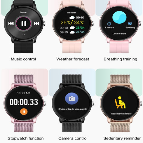 Smart Watch,1.3”Smartwatch for Women(Answer/Make Call), Fitness Tracker with 100+ Sport Modes, IP67 Waterproof, Heart Rate&Sleep Monitor, Activity...