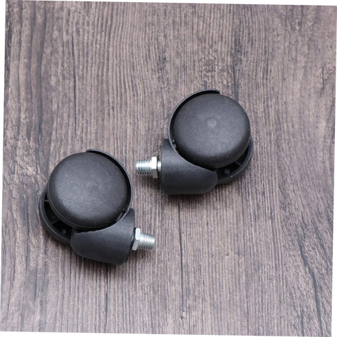 Casters 2 Pcs 2 Wheels for Office Chair Swivel Computer Chair Wheels Wheel with Screw 360 Degree Wheels Replacement Wheelchair Wheels Black PC Whe...