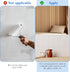 50PCs Self-Adhesive Clips, Clear Plastic Sticky Hanging Spring Clips, No-Damage Wall Photo Clips for Paper Flag Hanger, Poster Home Office Rope, L...