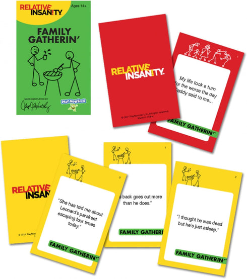 Relative Insanity — Family Gatherin' — Laugh-Out-Loud Party Game All About Family — Ages 14+...