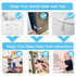 Fursafe&Q Baby Cabinet Locks, Child Safety Cabinet Proofing -Child Safety Strap Locks Adhesive Drawer Fridge Ovens Door Toilet Latches No Drill Mu...