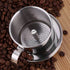 Vietnamese Coffee Drip Filter, Stainless Steel Drip Coffee Filter Maker Pour Over Coffee Dripper, Stainless Steel Cup Portable Coffee Maker Infuse...