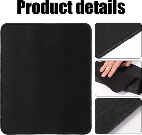 Sewing Machine Foot Pedal Pad 10.23 x 8.26 Inch, with 6pcs Adhesive Fasteners Black Sewing Machine Foot Mat Anti-Slip Rubber Sewing Machine Floor ...