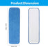 10 Packs Replacement Microfiber Cleaning Pads Spray Mop Heads Flat Mop Pads for Any Microfiber Flat Mop System 18 inch Reusable and Washable Blue...