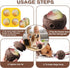 Dog Chew Toys, Treat Dispensing Dog Toys for Refillable Homemade Freezable Food to Keep Them Busy, Durable Puzzle Toys to Reduce Anxiety, Interact...