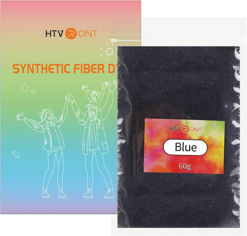 HTVRONT Fabric Dye for Polyester, Synthetic Fabric Dye - Large Capacity 60g Polyester Fabric Dye - Vibrant Polyester Dye for Plastic, Silicone, Fa...