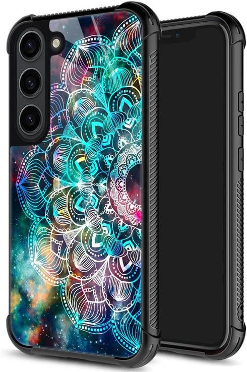 ZHEGAILIAN Case Compatible with Samsung Galaxy S23 FE Case,Mandala Samsung Galaxy S23 FE 5G case for Girls,Pattern Design Shockproof Anti-Scratch ...