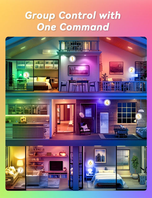 4 Pack GU10 Smart Bulbs for Track Lights, 4.7 Watts PAR16 Smart LED Bulb Compatible with Alexa Google Assistant SmartThings Siri, Color Changing, ...