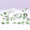 Set 3 Dinosaurs Miniature Figurines Hand Blown Color Glass Art Animals Collectible Gift Home Decor, Clear Green...