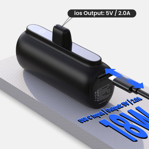 Portable Charger for iPhone, 5500mAh Plug in Ultra-Compact Power Bank Small Battery Pack Phone Charger Compatible with iPhone 14 13 12 11 Pro Max ...