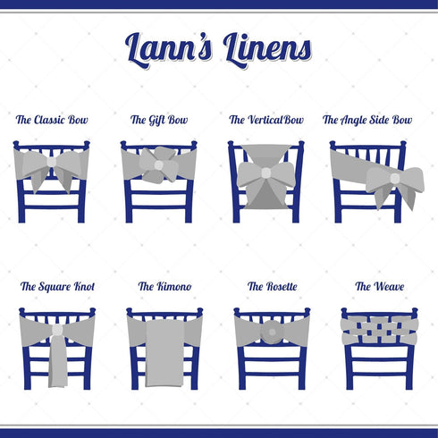 Lann's Linens - 10 Elegant Satin Wedding/Party Chair Cover Sashes/Bows - Ribbon Tie Back Sash - Red...