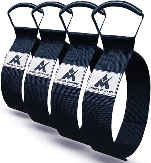 4 Pcs Heavy Duty Pool Vacuum Hose Storage Holder Garden Hose Organizer Hook and Loop Hose Strap Holder with Carrying Handle Perfect for Garden Hos...