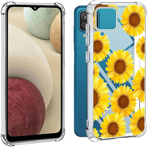 (3 Pack) for Galaxy A12 5G Case for Samsung A12 5G Case for Girls Women Shock-Absorption Anti-Scratch Crystal Clear Soft TPU Slim Bumper Protectiv...