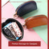 Earphone Case Airpods 1st 2nd Generation Cover Earbuds Cable Organizer Key Lipstick Pocket Money Charger Gadget Storage Small Bag Orange PU with Z...