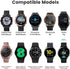 NotoCity for Garmin Forerunner 245/Forerunner 55 Band, 20mm Replacement Band for Galaxy Watch 5/5 Pro Galaxy Watch 4/Vivoactive 3/Vivoactive 5...