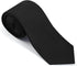 Black Tie Set in Gift Box Mens Solid Color 3.15" (8CM) Black Necktie and Pocket Square Set...