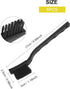3 x 0.5cm Three Row Plastic Handle Anti Static Brushes Black 5 Pcs...