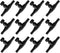 ALEGI Aquarium Control Valves for Aquarium Air Pump Single Way Plastic Air Flow Control Regulator for 3/16" ID Tubing 12 Pack (Black)...