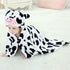 MICHLEY Baby Hooded Swaddling Blanket for Boys Girls, Animal Face Toddler Fall Winter Throw Blankets 0-3 Years(Cow)...