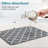 Dish Drying Mat, 2 Pack Super Absorbent Microfiber Dish Drying Mats for Kitchen Counter, Dish Drying Pad for Dishes, Pots and Pans, Sinks, Drainin...