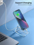 Lamicall Cell Phone Stand, Phone Dock - Clear Office Cell Phone Holder, Transparent Phone Stand for Desk, Desktop, Acrylic Office Desk Accessories...