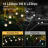 40 LED Solar Fairy Lights, Warm White Solar Lights Outdoor Waterproof Sway by Wind, Outdoor Solar Lights for Outside Yard Patio Garden Front Porch...