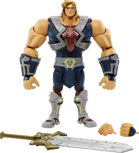 Masters of the Universe Masterverse Animated He-Man Action Figure with Accessories, 7-inch MOTU Collectible Gift...