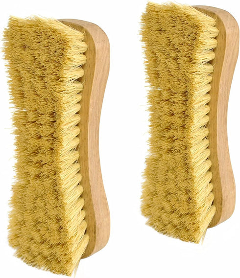 All-Natural Wooden Scrub Brush Set |Tampico Bristle Brush for Cleaning | Scrub Brushes for Cleaning | Floor, Tub, Kitchen, and Carpet Brushes for ...