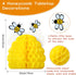 4 Pieces Honey Bee Centerpieces Honeycomb Decorations Yellow Bee Honeycomb Table Centerpieces with Sunflower Stickers for Bee Day Gender Reveal Bi...