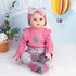 Reborn Baby Doll Clothes 24inch Girl Pink Outfits Accesories Set 4pcs for 22"- 24" Reborn Dolls Newborn Baby Clothing...