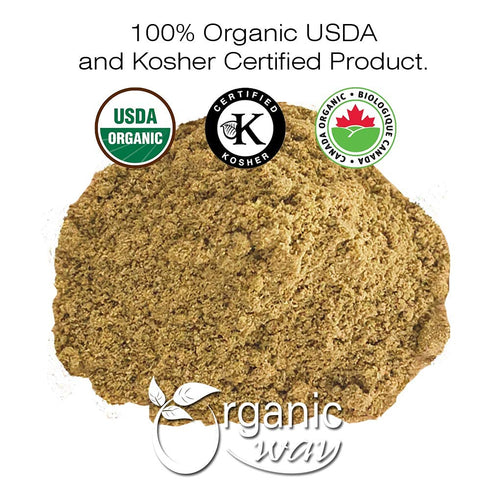 Organic Way Fennel Seed Powder (Foeniculum vulgare) - Improve Digestion | Organic & Kosher Certified | Raw, Vegan, Non GMO & Gluten Free | USDA Ce...