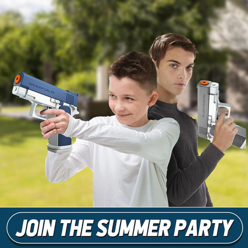 2 Pack Water Gun Squirt Guns for Kids - Mini Water Blaster Soaker 100cc Capacity Water Pistol Toys, Ideal Summer Gifts for Swimming Pool Beach Out...