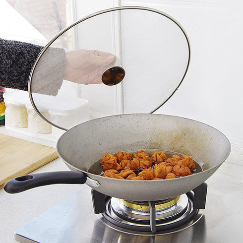 Stainless Steel Splatter Screen,Frying Pan Cover Splatter Guard Non-Stick Extra Fine Mesh Weave Grease Splatter Screen for Frying Pan,Pan Protecto...