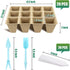 20 Pack Peat Pots, 240 Cells Biodegradable Seed Starter Pots, Peat Pots for seedlings, Starter Pots for Planting Seeds with 20 Plant Labels for In...
