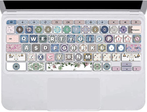 Silicon Keyboard Cover for Lenovo Chromebook C330 11.6" 2019/2018/Flex 11 /N20 N21 N22 N23 100e 300e 500e 11.6"/N42 N42-20 14 inch,Skin,Bohemian P...