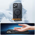 Strong Magnetic for iPhone 12 Pro Max Case, Military Grade Drop Protection, Compatible with MagSafe, Shockproof Translucent Matte Hard Back Soft S...
