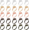 SUMERSHA 50pcs Blank Rings Adjustable Flat 12mm Base Rings Blank Jewelry Findings Components for Making DIY Crafts, 5 Colors...