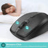 Ergonomic Bluetooth Mouse and Mouse Pad for Laptop, Silent Mouse with 3-Levels DPI, USB Nano Receiver for Android PC Notebook Computer Mac-Black...