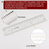 2pcs Film Flexible Ruler 6 Inch 0.5mm Scale PET Plastic Folding Straight Ruler Calibration Soft Ruler Measuring Tool for Factory, Transparent...