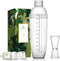 Homestia Plastic Cocktail Shaker with Measuring Jigger Set, 1000cc / 33 oz Clear Plastic Bottle Boba Tea Shaker Cup with Scales, Drink Mixer Cockt...