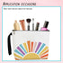 Floral Makeup Bag for Women, Sunshine Gift Makeup Toiletry Organizer Cute Makeup Pouch Canvas Cosmetic Bag Travel Essential Zipper Bag, Pencil Bag...