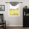 VHC Brands Annie Buffalo Check Cotton Farmhouse Kitchen Curtains Rod Pocket Balloon Valance, 15x60, Black...