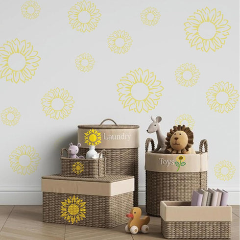 Large Sunflower Stencils for Painting Small Sunflower Paint Stencils for Painting on Wood Burning Art Craft Canvas Furniture Wall (11sunflower)...
