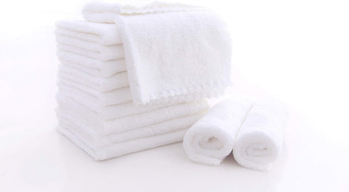 12 Pack Baby Washcloths - Extra Absorbent and Soft Wash Clothes for Newborns, Infants and Toddlers (White)...