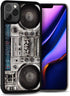 for iPhone 11 Pro Max, Art Design Soft Back Case Phone Cover, HOT12236 Old Boom Box...
