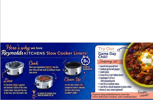Reynolds Slow Cooker Liners, Regular Size, 4 CT, (Pack of 3)...