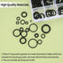 300 Pcs Rubber O-Rings Assortment Kit, 18 Sizes Nitrile Rubber O Rings Sealing Kits, for Plumbing, Faucet Tap, Automotive Repair, Mechanic, Air or...